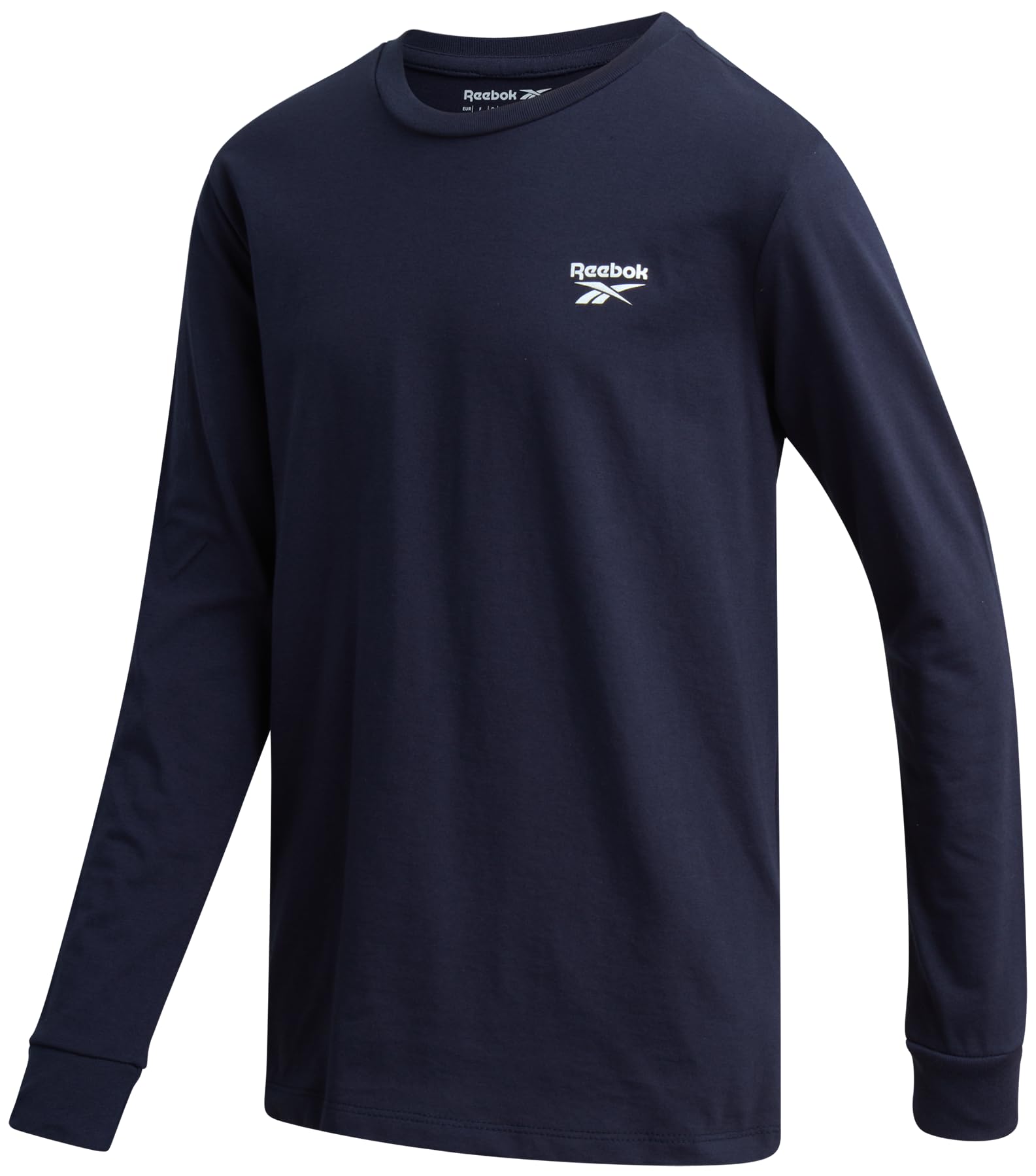 Reebok Boys' Athletic Long Sleeve T-Shirt - Cotton Blend Active Workout Gym and Running Top for Boys (Sizes: 8-14)